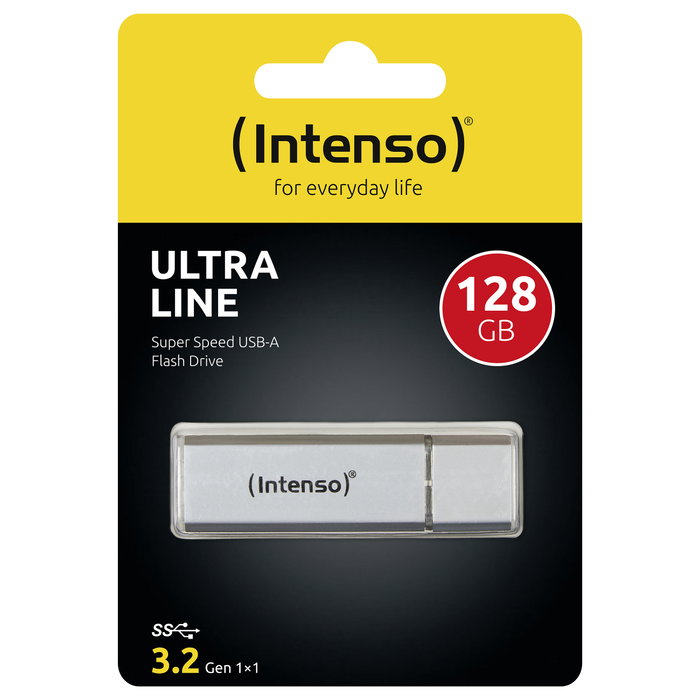 Intenso Ultra Line 128 GB USB 3.2 Plata Intenso Ultra Line 128 GB USB 3.2 Plata