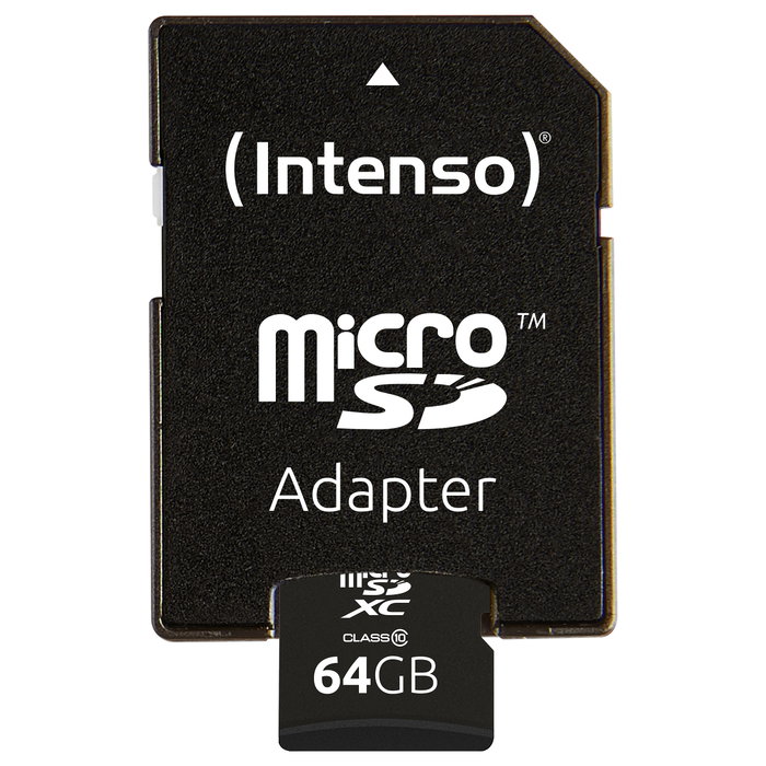 Intenso microSDXC 64GB Clase 10 con adaptador