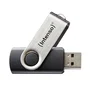 Intenso 3503480 Pendrive USB 32 GB USB Tipo A 2.0, Velocidad Lectura 28 MB/s, Girar, Negro y Plata, Basic Line