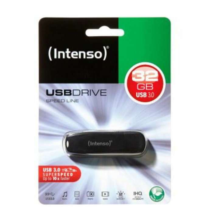 Intenso Speed Line 32 GB USB 3.2 Gen 1 Negro Intenso Speed Line 32 GB USB 3.2 Gen 1 Negro