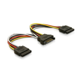 DeLOCK Cable Power SATA 15 Pin a 2 x SATA HDD – recto