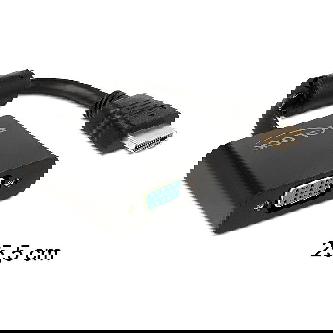 DeLOCK 65512 Adaptador HDMI a VGA Macho Hembra Negro Cable 0.254 m