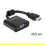 DeLOCK 65512 Adaptador HDMI a VGA Macho Hembra Negro Cable 0.254 m