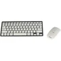 Tacens 6LEVISCOMBOV2 Teclado y Ratón Inalámbricos Compacto Ultrafino Multimedia Blanco con Sensor Óptico 1200-2000 DPI Tecnología 2.4G