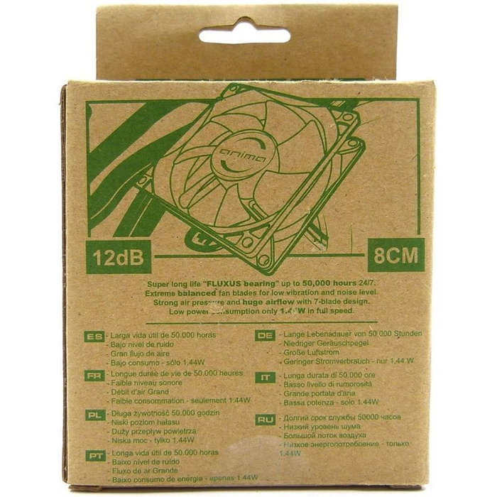 Tacens Anima AF8 Ventilador de 8 cm Negro Tacens Anima AF8 Ventilador de 8 cm Negro