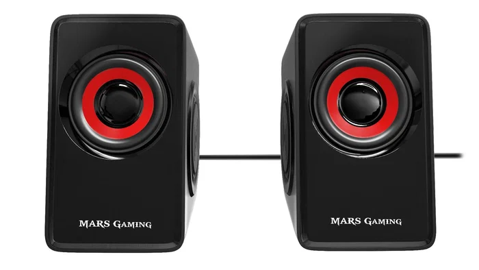 Mars Gaming MS1 Altavoces Gaming 2.0 Rojo y Negro Mars Gaming MS1 Altavoces Gaming 2.0 Rojo y Negro