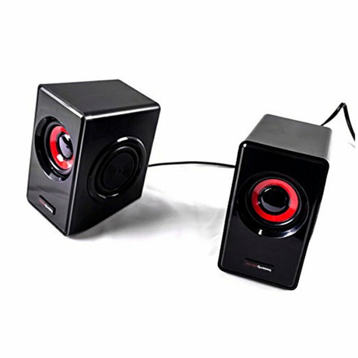Mars Gaming MS1 Altavoces Gaming 2.0 Rojo y Negro Mars Gaming MS1 Altavoces Gaming 2.0 Rojo y Negro