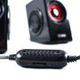 Mars Gaming MS1 Altavoces Gaming 2.0 Rojo y Negro