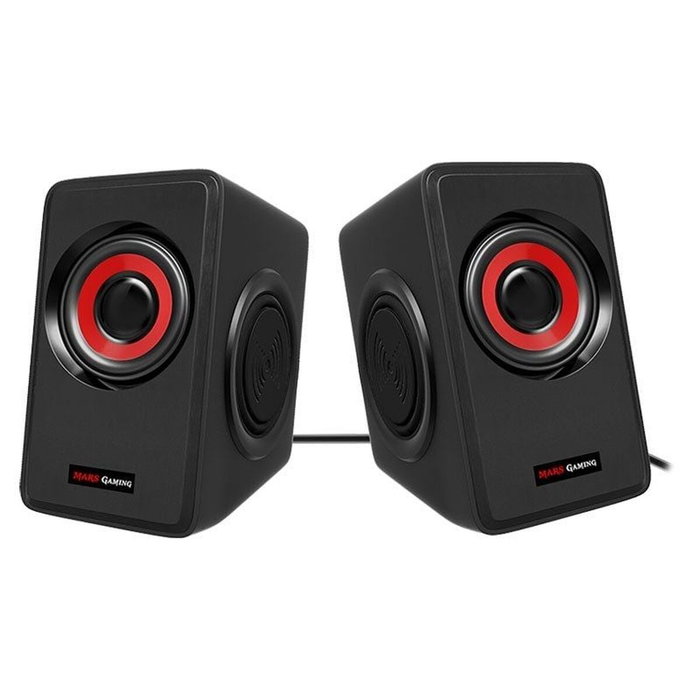 Mars Gaming MS1 Altavoces Gaming 2.0 Rojo y Negro Mars Gaming MS1 Altavoces Gaming 2.0 Rojo y Negro