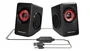 Mars Gaming Altavoces MS1 Gaming 10W 2.0 Sistema 6 Drivers (2 Activos + 4 Pasivos) Color Rojo y Negro Conexión USB y Auxiliar 3.5 mm para PC