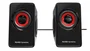 Mars Gaming Altavoces MS1 Gaming 10W 2.0 Sistema 6 Drivers (2 Activos + 4 Pasivos) Color Rojo y Negro Conexión USB y Auxiliar 3.5 mm para PC