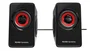 Mars Gaming Altavoces MS1 Gaming 10W 2.0 Sistema 6 Drivers (2 Activos + 4 Pasivos) Color Rojo y Negro Conexión USB y Auxiliar 3.5 mm para PC
