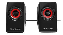 Mars Gaming MS1 Altavoces Gaming 2.0 USB 10W Rojo/Negro