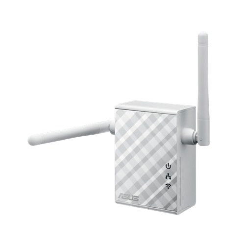 Asus Repetidor WiFi RP-N12 300Mbps, Extensor de Red Inalámbrico con 2 Antenas MIMO Externas, Cobertura Ampliada para el Hogar