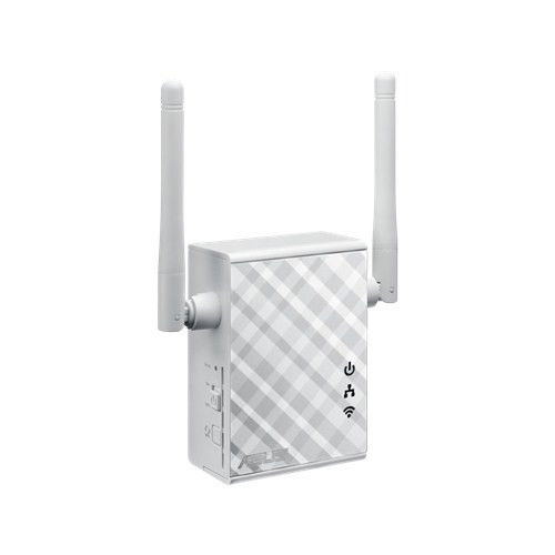 Asus Repetidor WiFi RP-N12 300Mbps, Extensor de Red Inalámbrico con 2 Antenas MIMO Externas, Cobertura Ampliada para el Hogar