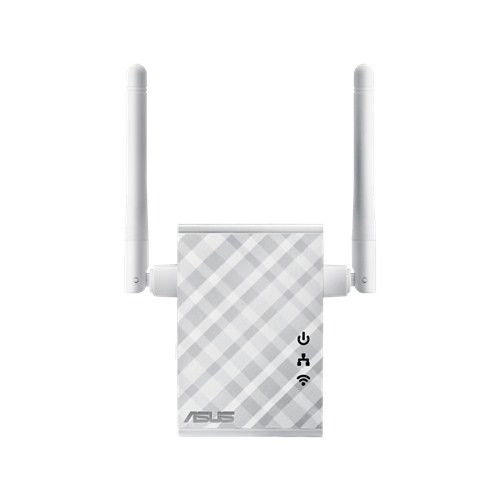 Asus Repetidor WiFi RP-N12 300Mbps, Extensor de Red Inalámbrico con 2 Antenas MIMO Externas, Cobertura Ampliada para el Hogar