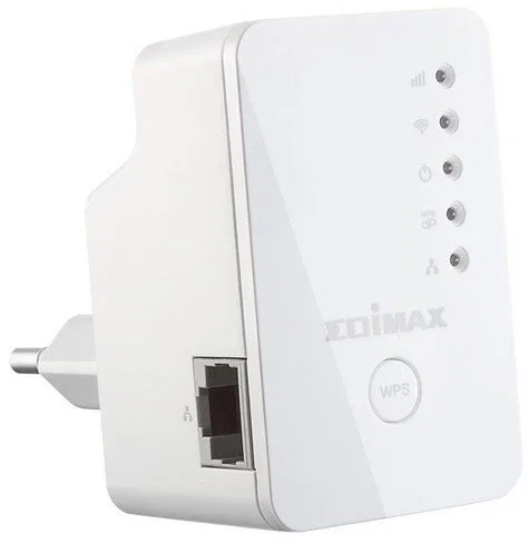 Edimax EW-7438RPN Mini Extensor Wi-Fi N300 300 Mbps Universal con Enchufe de Pared, Blanco, Modo 3 en 1, App EdiRange, WPS, 802.11n/b/g