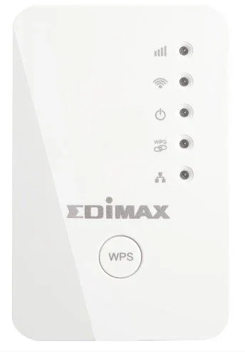 Edimax EW-7438RPN Mini Extensor Wi-Fi N300 300 Mbps Universal con Enchufe de Pared, Blanco, Modo 3 en 1, App EdiRange, WPS, 802.11n/b/g