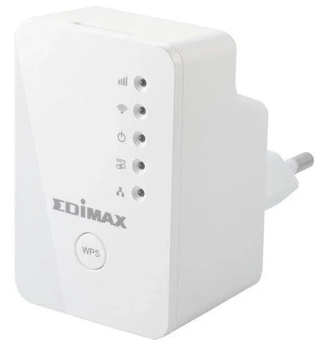 Edimax EW-7438RPN Mini Extensor Wi-Fi N300 300 Mbps Universal con Enchufe de Pared, Blanco, Modo 3 en 1, App EdiRange, WPS, 802.11n/b/g