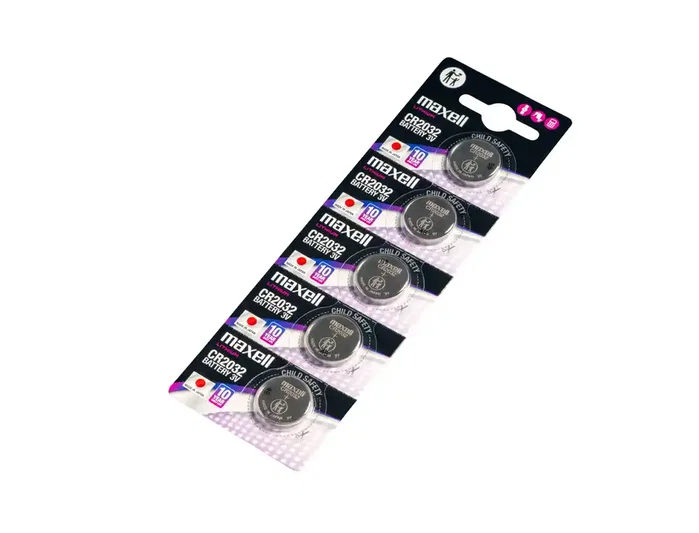 Maxell CR2032 Pilas de Litio 3V - Pack de 5 unidades
