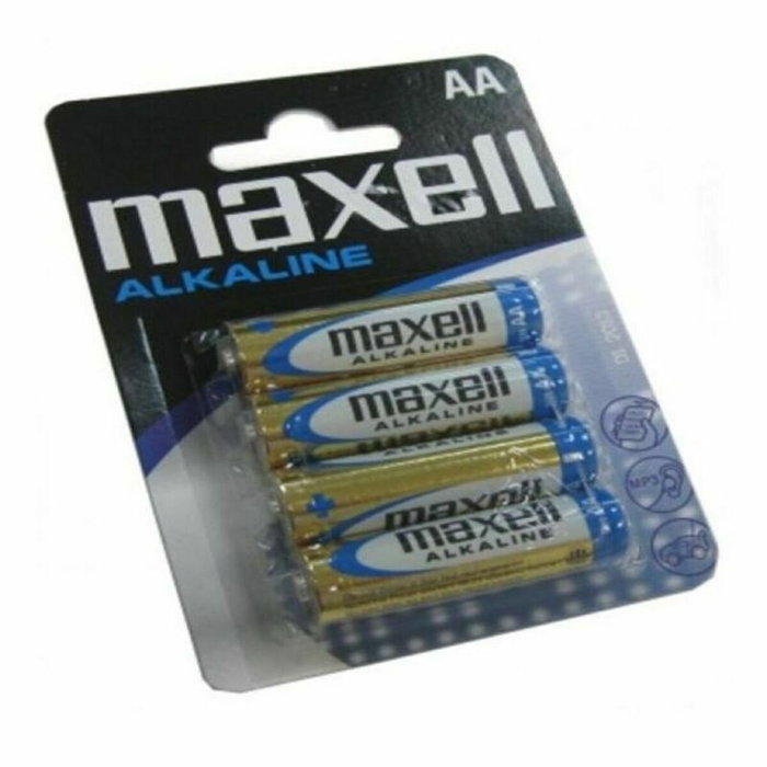 Maxell Pilas Alcalinas AA LR06 Pack de 4 unidades Maxell Pilas Alcalinas AA LR06 Pack de 4 unidades