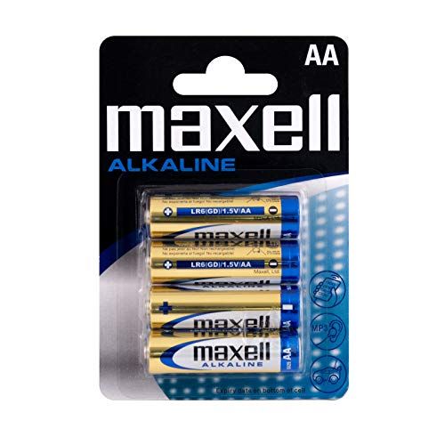 Maxell Pilas Alcalinas AA LR06 Pack de 4 unidades Maxell Pilas Alcalinas AA LR06 Pack de 4 unidades