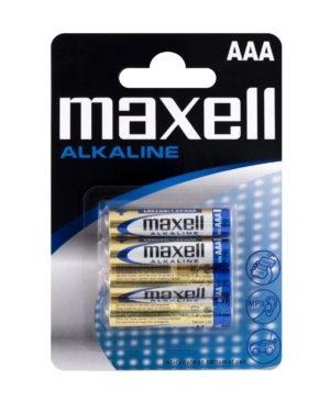 Maxell Pilas Alcalinas AAA LR03 Pack de 4 unidades