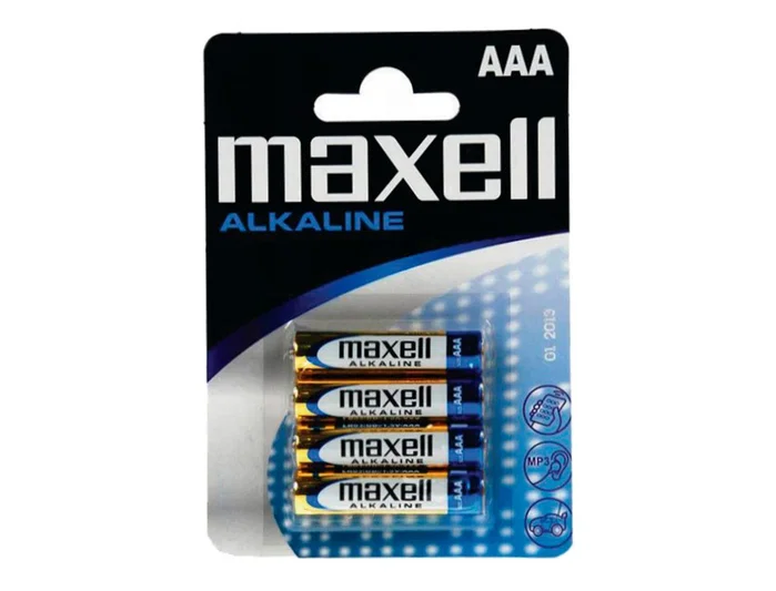 Maxell Pilas Alcalinas AAA LR03 Pack de 4 unidades
