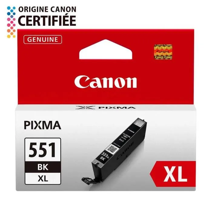 Canon CLI-551BK XL Negro Cartucho de Tinta Alto Rendimiento (XL) Original Canon CLI-551BK XL Negro Cartucho de Tinta Alto Rendimiento (XL) Original
