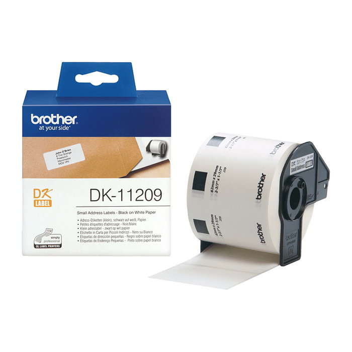 Brother DK-11209 Etiquetas de dirección 62x29mm, 800 unidades Brother DK-11209 Etiquetas de dirección 62x29mm, 800 unidades