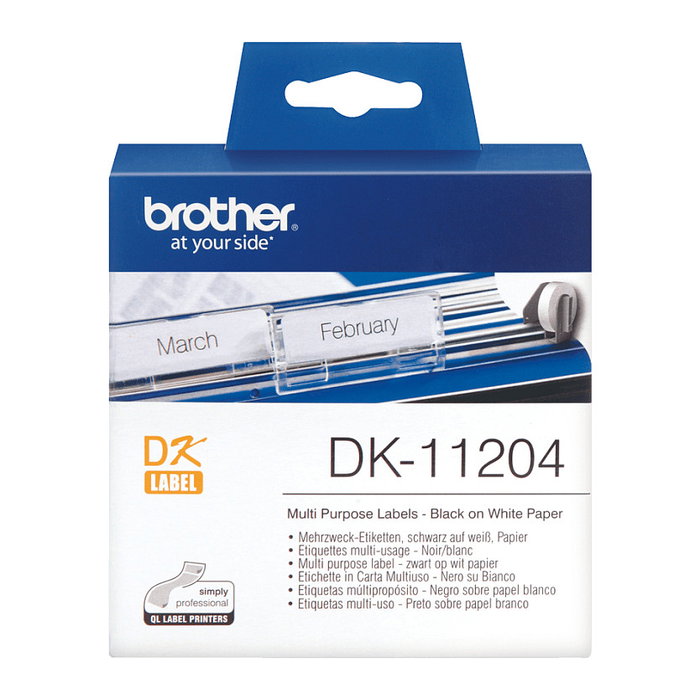 Brother DK11204 Etiquetas Multiuso 17x54mm Brother DK11204 Etiquetas Multiuso 17x54mm