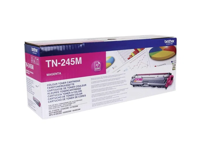 Brother TN-245M Tóner Magenta de Alta Capacidad Brother TN-245M Tóner Magenta de Alta Capacidad