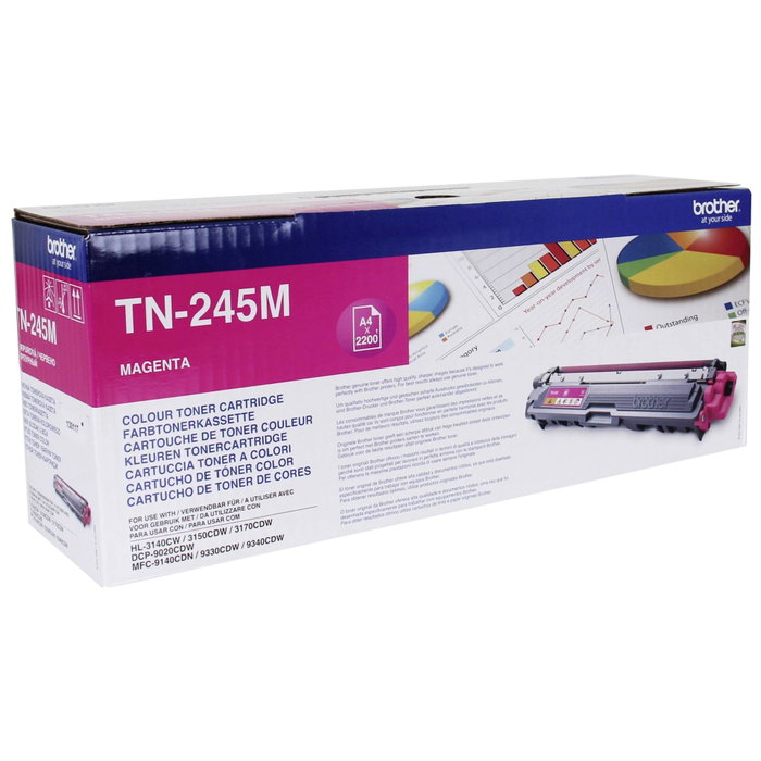 Brother TN-245M Tóner Magenta de Alta Capacidad Brother TN-245M Tóner Magenta de Alta Capacidad