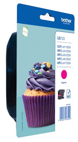 Brother LC123MBP Cartucho de Tinta Magenta Brother LC123MBP Cartucho de Tinta Magenta