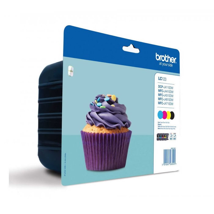 Brother LC-123VALBP Multipack de 4 Cartuchos de Tinta Original
