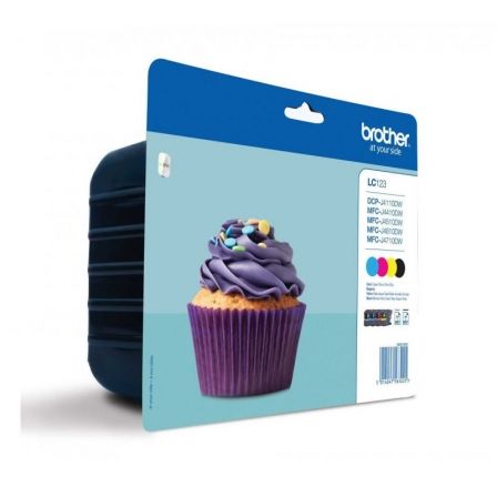 Brother LC123VALBP Pack de 4 Cartuchos de Tinta (Negro, Cian, Magenta, Amarillo) Brother LC123VALBP Pack de 4 Cartuchos de Tinta (Negro, Cian, Magenta, Amarillo)