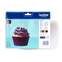Brother LC123VALBP Pack de 4 Cartuchos de Tinta (Negro, Cian, Magenta, Amarillo)