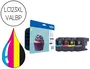 Brother LC123VALBP Pack de 4 Cartuchos de Tinta (Negro, Cian, Magenta, Amarillo)