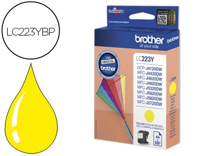 Brother Cartucho de Tinta LC-223YBP Amarillo Brother Cartucho de Tinta LC-223YBP Amarillo