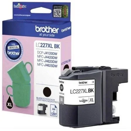 Brother Cartucho de Tinta LC-227XLBKBP Negro Alta Capacidad XL