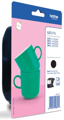 Brother Cartucho de Tinta LC-227XLBKBP Negro Alta Capacidad XL