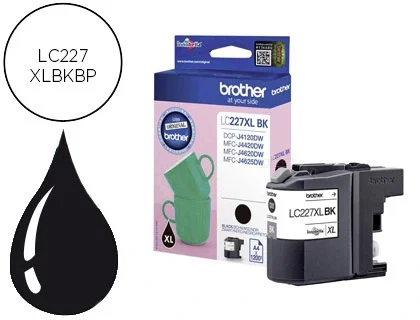 Brother Cartucho de Tinta LC-227XLBKBP Negro Alta Capacidad XL