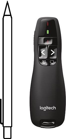 Logitech R400 Presentador Inalámbrico con Puntero Láser Rojo Negro Logitech R400 Presentador Inalámbrico con Puntero Láser Rojo Negro