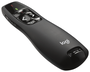 Logitech R400 Presentador Inalámbrico con Puntero Láser Rojo Negro