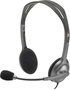 Logitech H110 Stereo Headset Gris/Gris Oscuro con Micrófono Giratorio