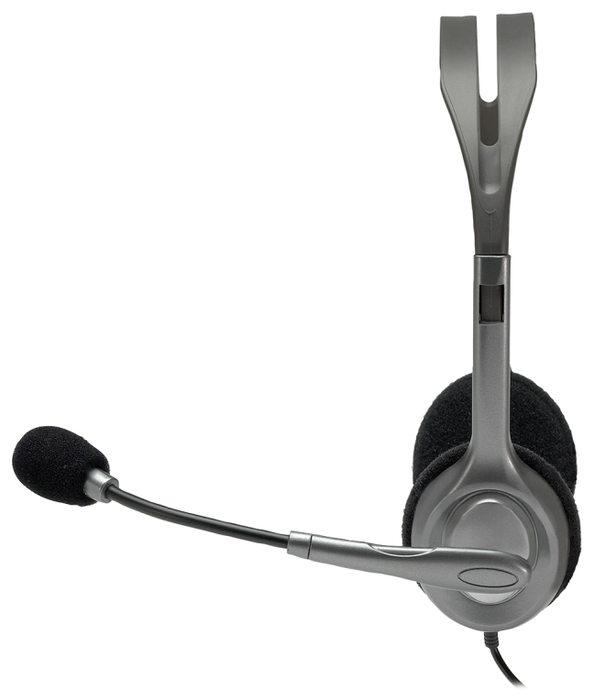 Logitech H110 Stereo Headset Gris/Gris Oscuro con Micrófono Giratorio Logitech H110 Stereo Headset Gris/Gris Oscuro con Micrófono Giratorio