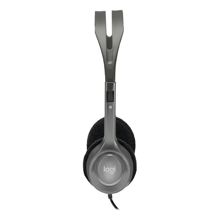 Logitech H110 Stereo Headset Gris/Gris Oscuro con Micrófono Giratorio Logitech H110 Stereo Headset Gris/Gris Oscuro con Micrófono Giratorio