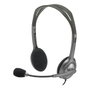 Logitech H110 Stereo Headset Gris/Gris Oscuro con Micrófono Giratorio