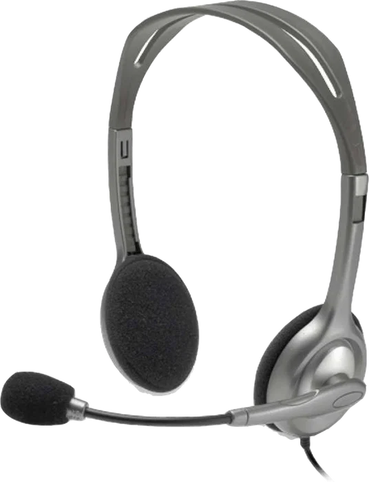 Logitech H110 Stereo Headset Gris/Gris Oscuro con Micrófono Giratorio Logitech H110 Stereo Headset Gris/Gris Oscuro con Micrófono Giratorio