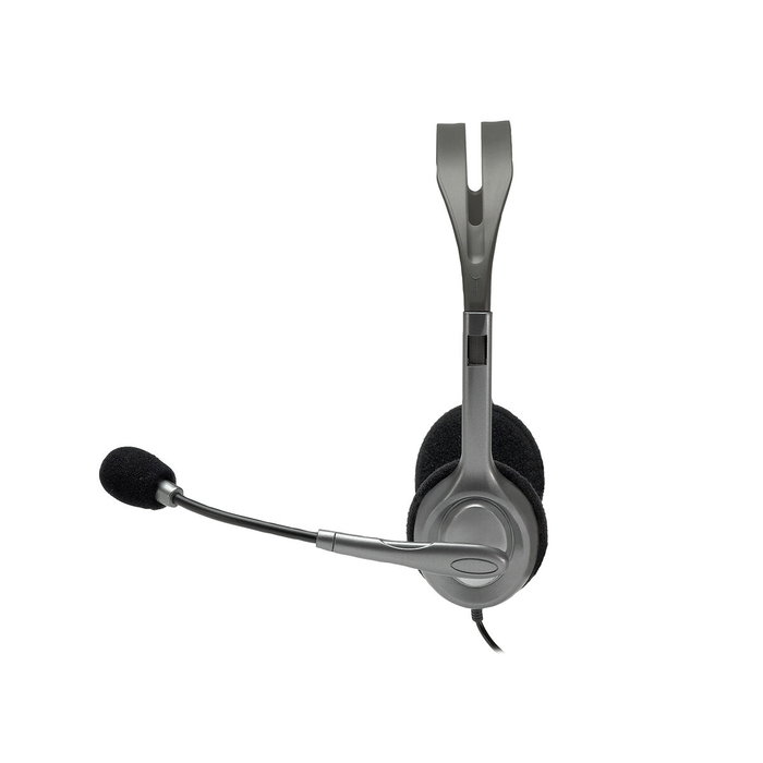 Logitech H110 Stereo Headset Gris/Gris Oscuro con Micrófono Giratorio Logitech H110 Stereo Headset Gris/Gris Oscuro con Micrófono Giratorio